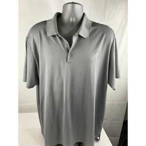 Men's Adidas Golf Gray Polo Shirt XXL